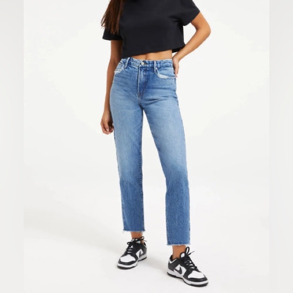 NWT Good American Good Vintage Frayed Hem in Indigo116 2 / 26 - Picture 6 of 14